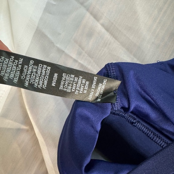 Savage X Fenty Navy Sports Bra - Picture 3 of 3